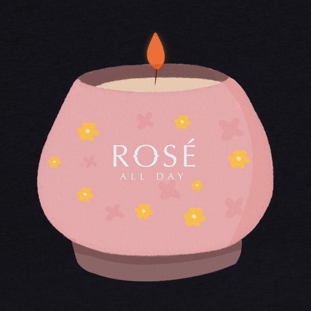 Candle Rose all day! by Matisse Studio